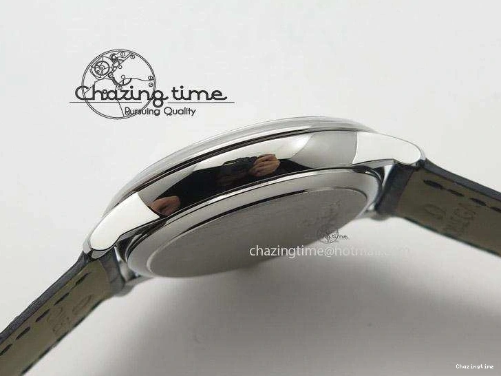 0113 De Ville MK 1:1 Best Edition SS Black Dial On Black Leather Strap A HighQuality 8261